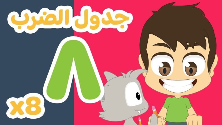 جدول ٨ | تعلم جدول الضرب بطريقة سهلة وممتعة للاطفال – تعلم جدول الضرب مع زكريا