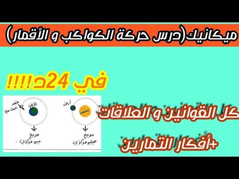 أقوى ملخص لحركة الأقمار و الكواكب(الفرزة الواعرة في 24د)!!!!💪💯