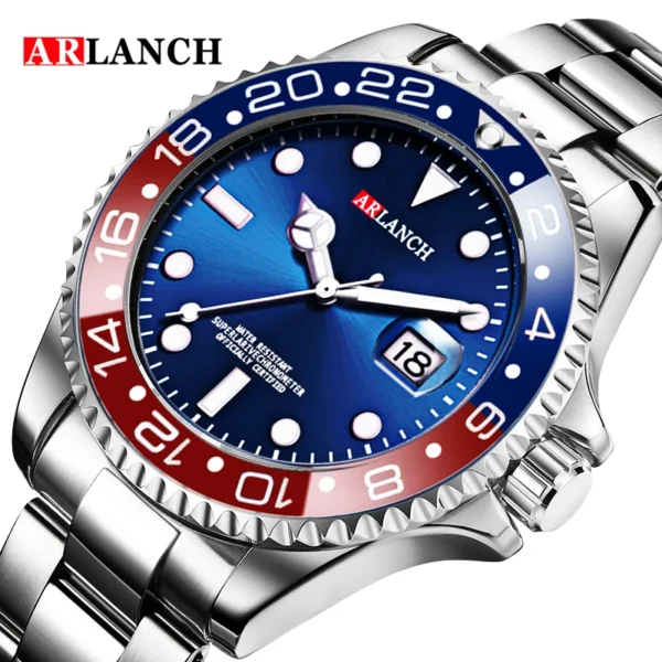 ARLANCH-Montre de sport à quartz pour homme, marque de luxe, étanche, entièrement en acier, offre spéciale