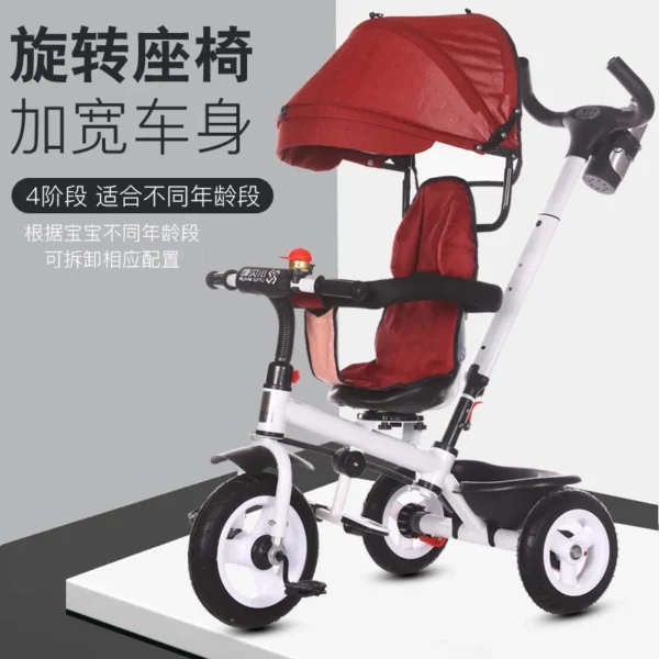 ⁦Tricycle à pousser pour bébé, vélo multimode, trottinette pour enfant, jouets à monter⁩ - الصورة ⁦3⁩